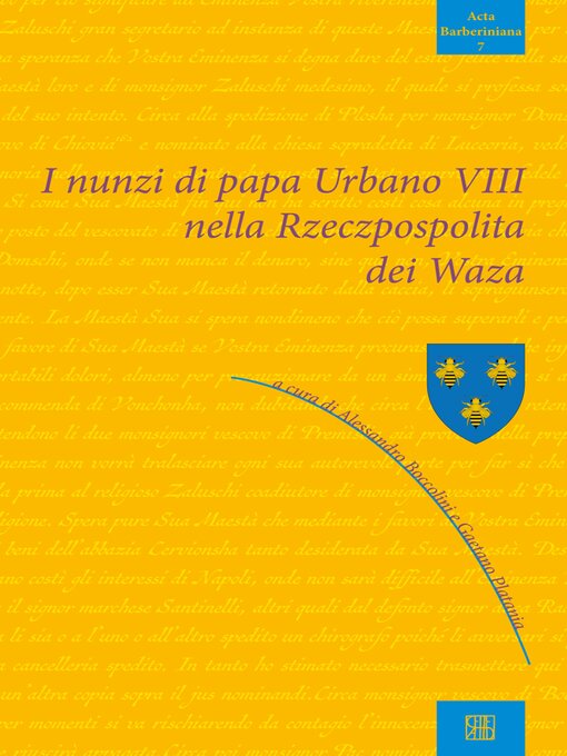 Title details for I nunzi di papa Urbano VIII nella Rzeczpospolita dei Waza by Autori Vari - Available